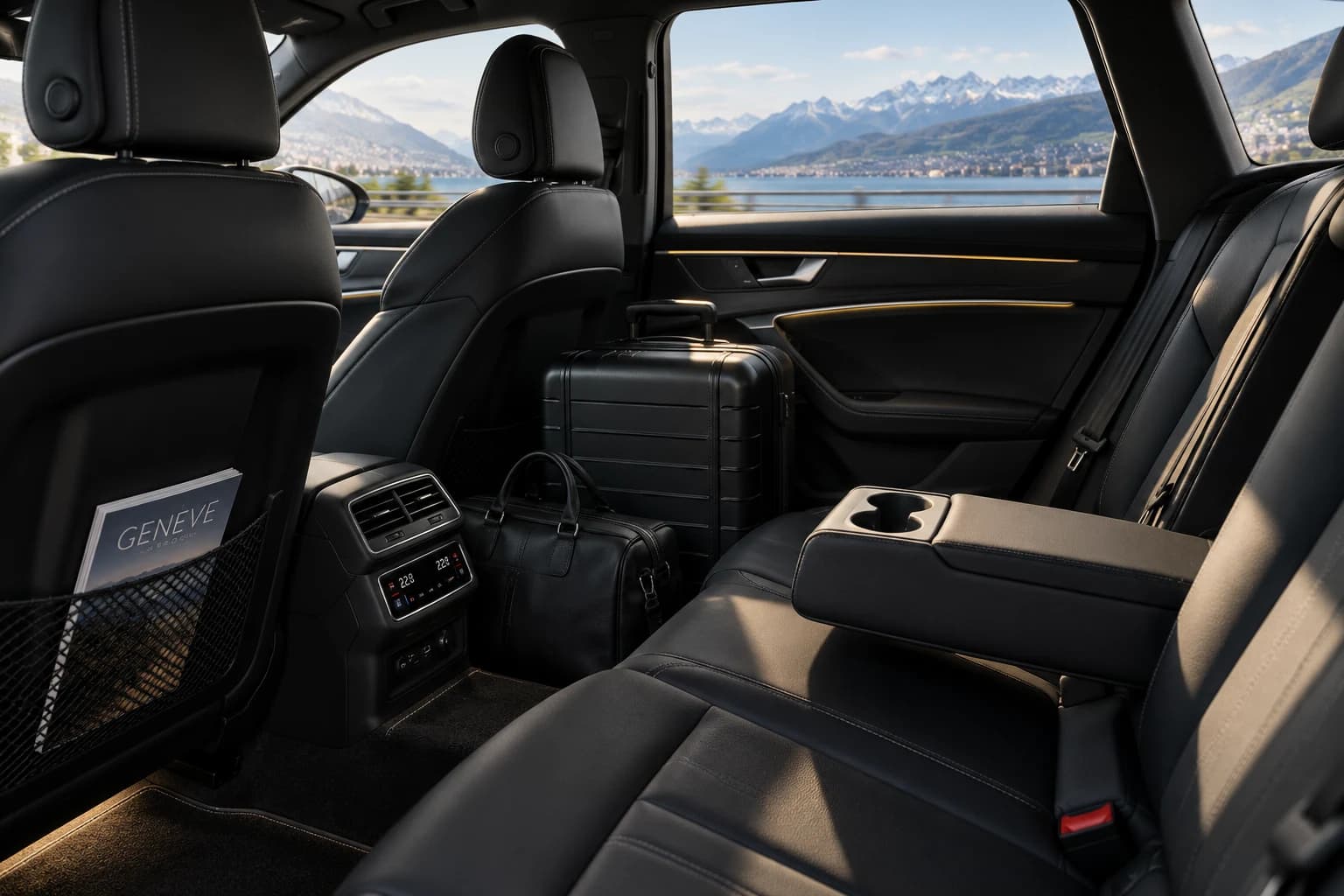 Sièges arrière et habitacle de l'Audi A6